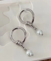 İnci Model Küpe Silver