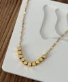 Zarif Gold Taşlı Kolye