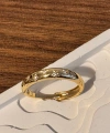 Gold Minik Taşlı Yüzük - Ayarlanabilir