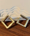 Geometrik Gold Küpe