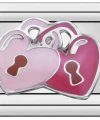Kilitler Kalp Pembe - 11 - İtalyan Charm