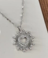Antik Kalp Kolye Silver