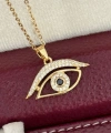 Göz Lacivert Taşlı Kolye