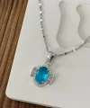 Mavi Taş Silver Kolye