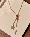 Yıldız Ay Rose Gold Kolye