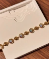 Kalpli Rose Gold Taşlı Bileklik