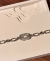 Silver Kare Taşlı Bileklik