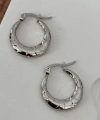 Silver Desenli Küpe