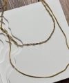 İkili Zincir Gold Kolyeler