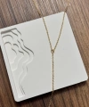 Zincir Basic Y Kolye Gold