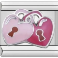 Kilitler Kalp Pembe - 11 - İtalyan Charm