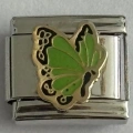 Yeşil Kelebek - 385 - İtalyan Bileklik Charmı