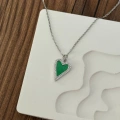 Yeşil Kalp Kolye
