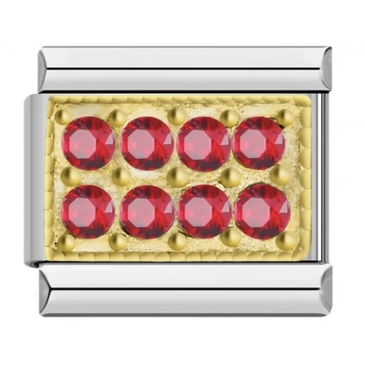 Kırmızı Taşlar - İtalyan Charm