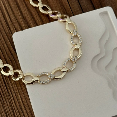 Gold Taşlı Bileklik