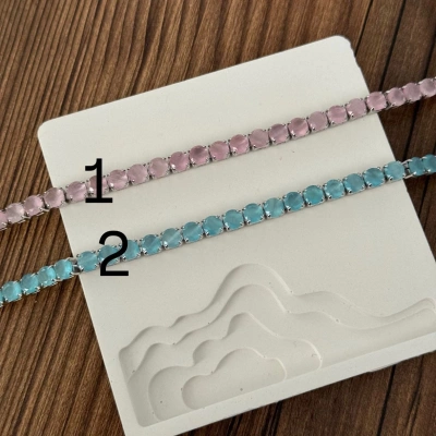 Bileklik Seti - Adet - Fotoğraftan Varyant Seçiniz - l - silver tabanlı