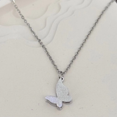 Minimal Kelebek Kolye