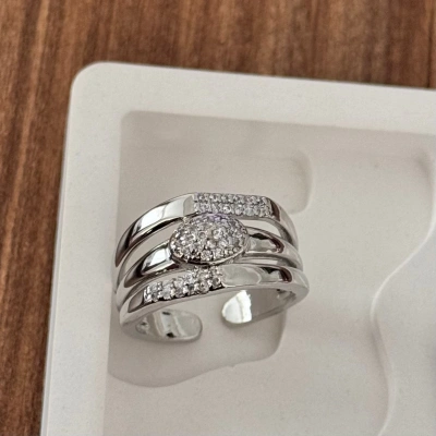 Sıralı Taşlı Yüzük - Ayarlanabilir