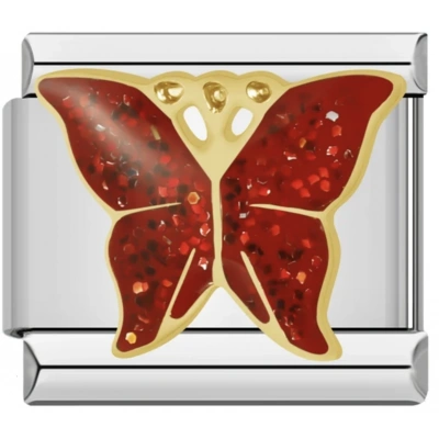 Kelebek Kırmızı - 266 - İtalyan Charm