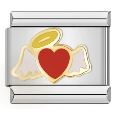 Melek Kanatlı Kalp - 103 - İtalyan Charm