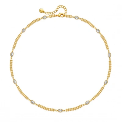 Yassı Taşlı Kolye - Özel Seri