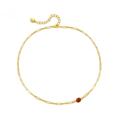 Açık Kahve Taşlı Kolye - Özel Seri