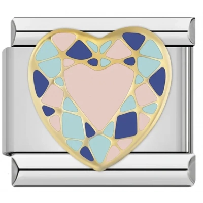 Geometrik Kalp - 233 - İtalyan Charm