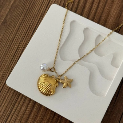 Deniz Kabuğu Charmlı Kolye