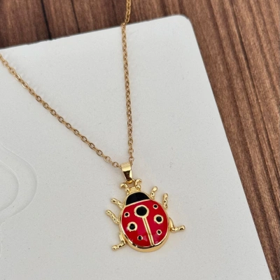 Uğur Böceği Gold Kolye