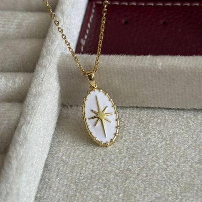 Kutup Yıldızı Plaka Kolye