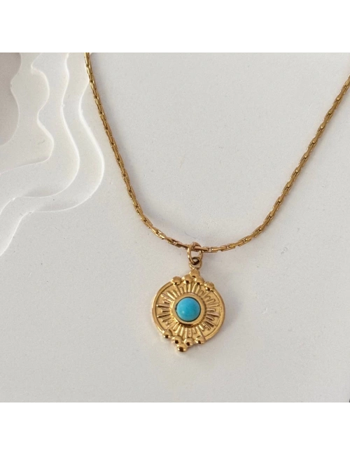 Antik Motif Gold Kolye