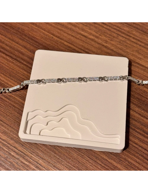 Sonsuzluk Silver Taşlı Bileklik