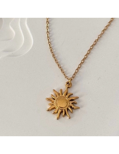 Gold Minimal Güneş Kolye