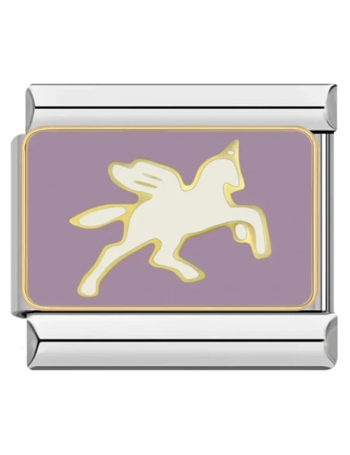 Mor Unicorn - 406 - İtalyan Bileklik Charmı