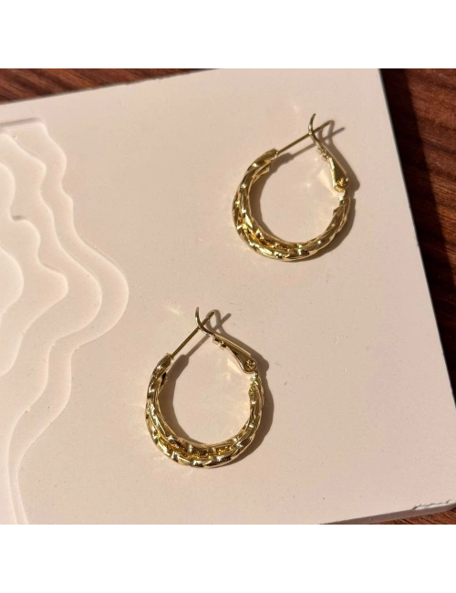 Gold Mini Halka Küpe