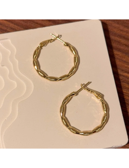 Gold Halka Küpe