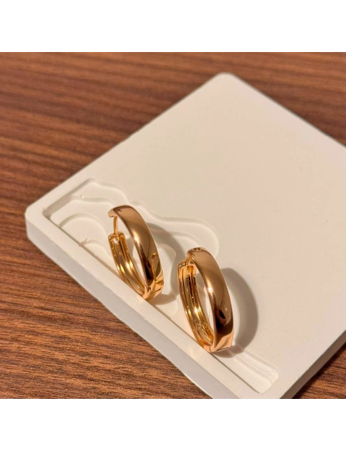 Rose Gold Halka Küpe