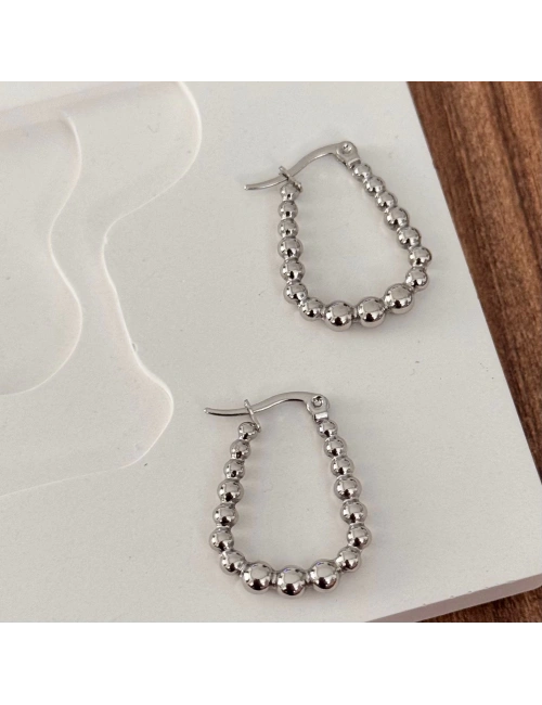 Boncuk Küpe Silver