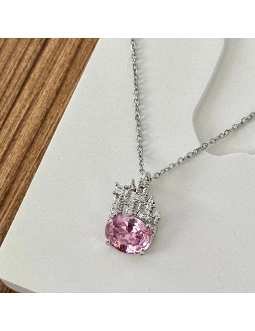 Pembe Şato Kolye