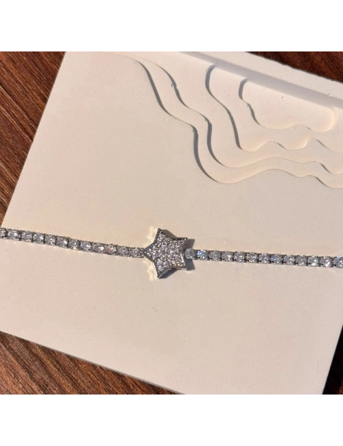 Yıldız Silver Taşlı Bileklik