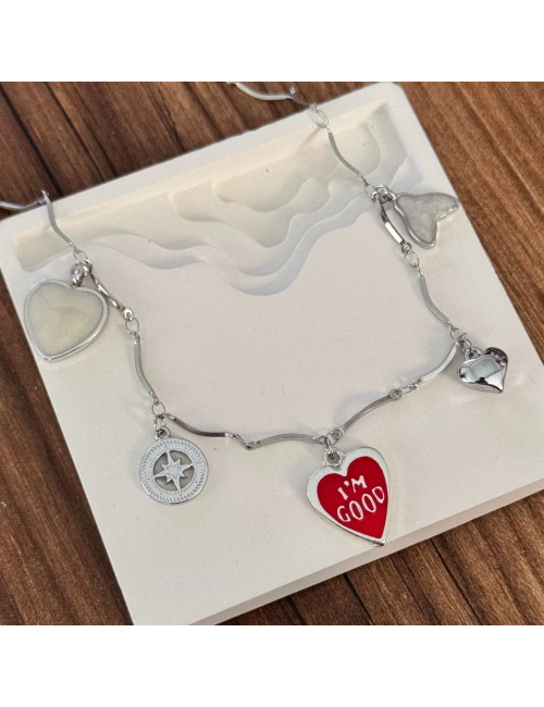 Charmlı Kolye Silver