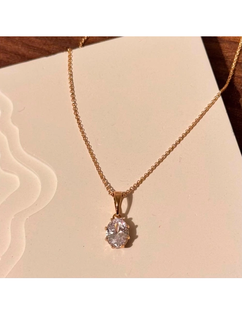 Rose Gold Taşlı Kolye