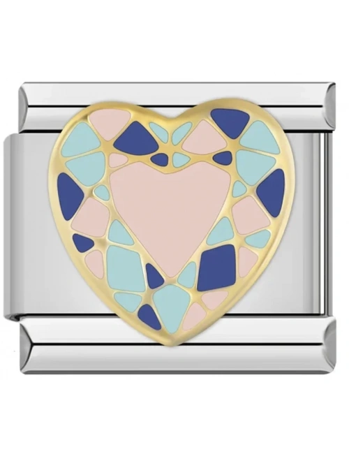 Geometrik Kalp - 233 - İtalyan Charm