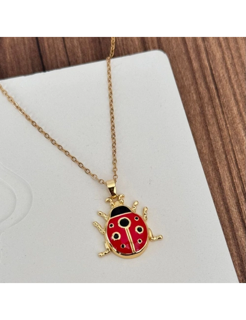 Uğur Böceği Gold Kolye