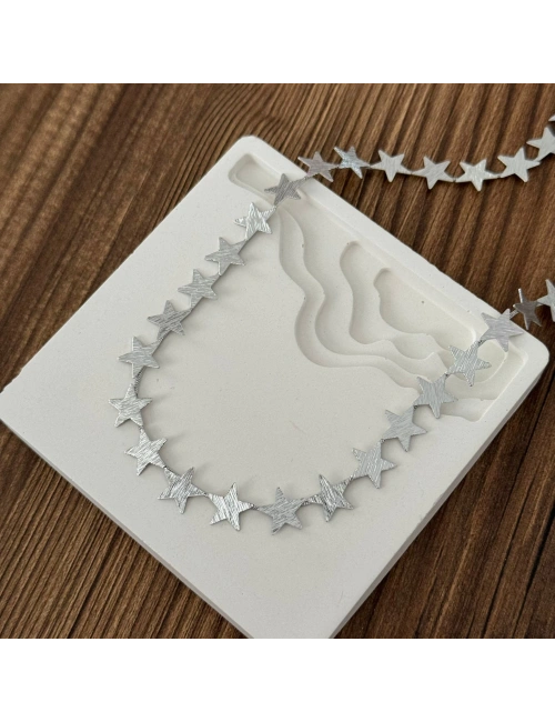 Yıldızlı Silver Kolye