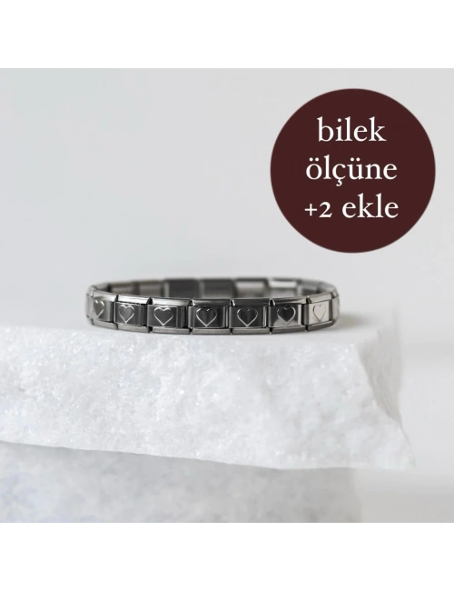 Kalpli İtalyan Charm Bileklik 1