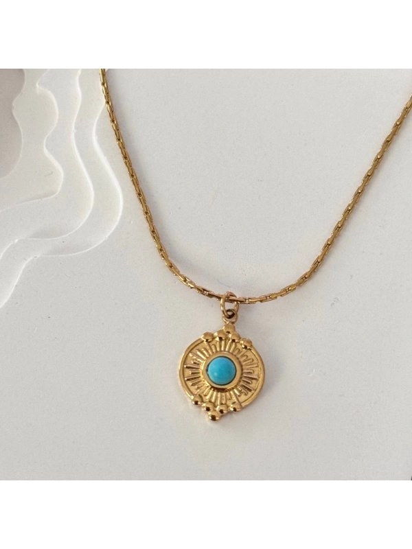 Antik Motif Gold Kolye