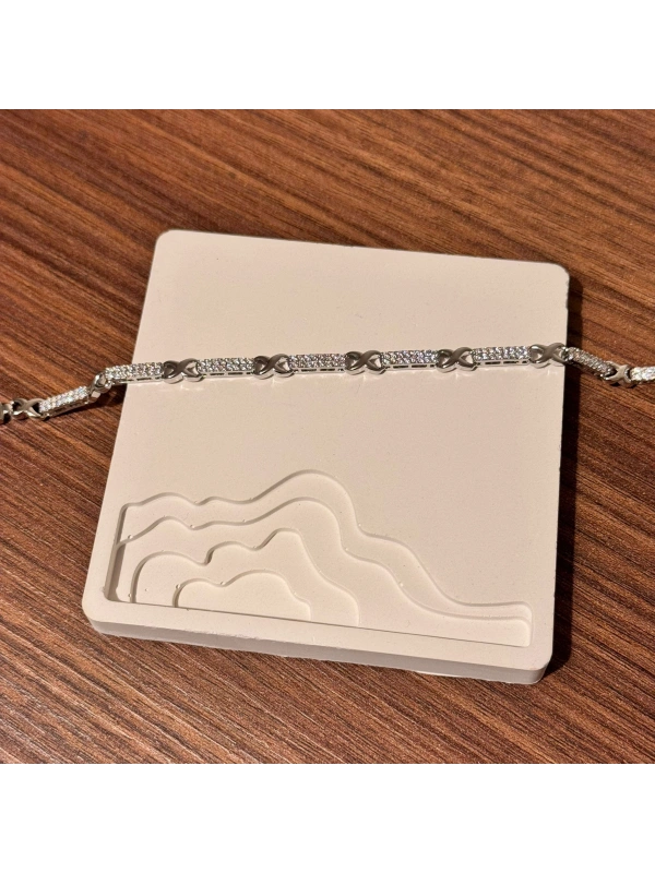 Sonsuzluk Silver Taşlı Bileklik