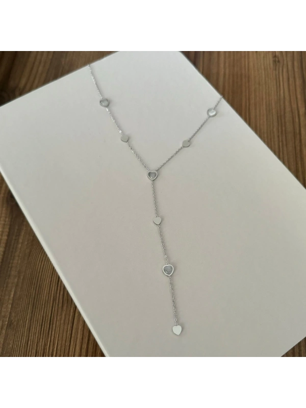 Kalp Y Silver Kolye - e