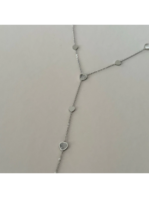 Kalp Y Silver Kolye - e
